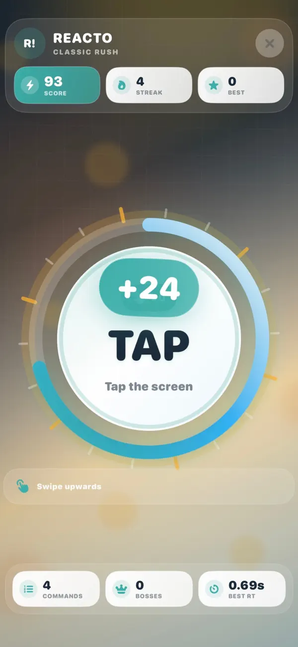 Reacto gameplay screenshot from the App Store
